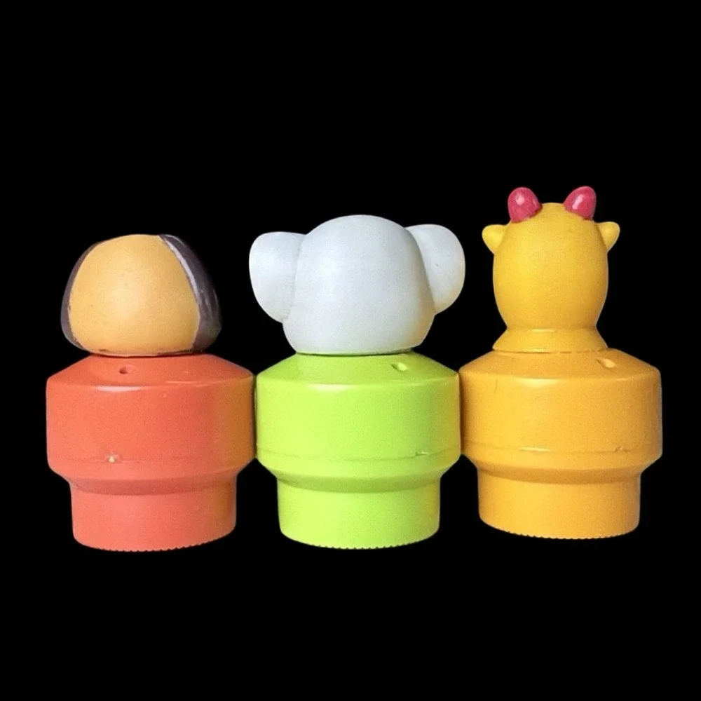 Vintage‎ 1990s Fisher Price Chunky Little People Figures Lot of 3 Animals